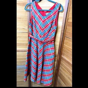 Pinup Lindy Bop Chevron Dress
